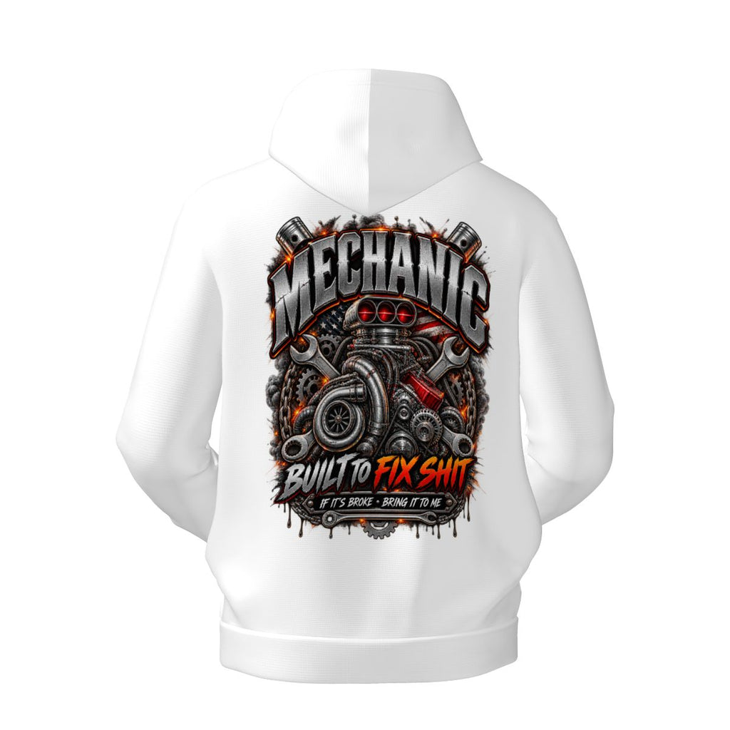 Mens Hoodie with Pockets Mechanic