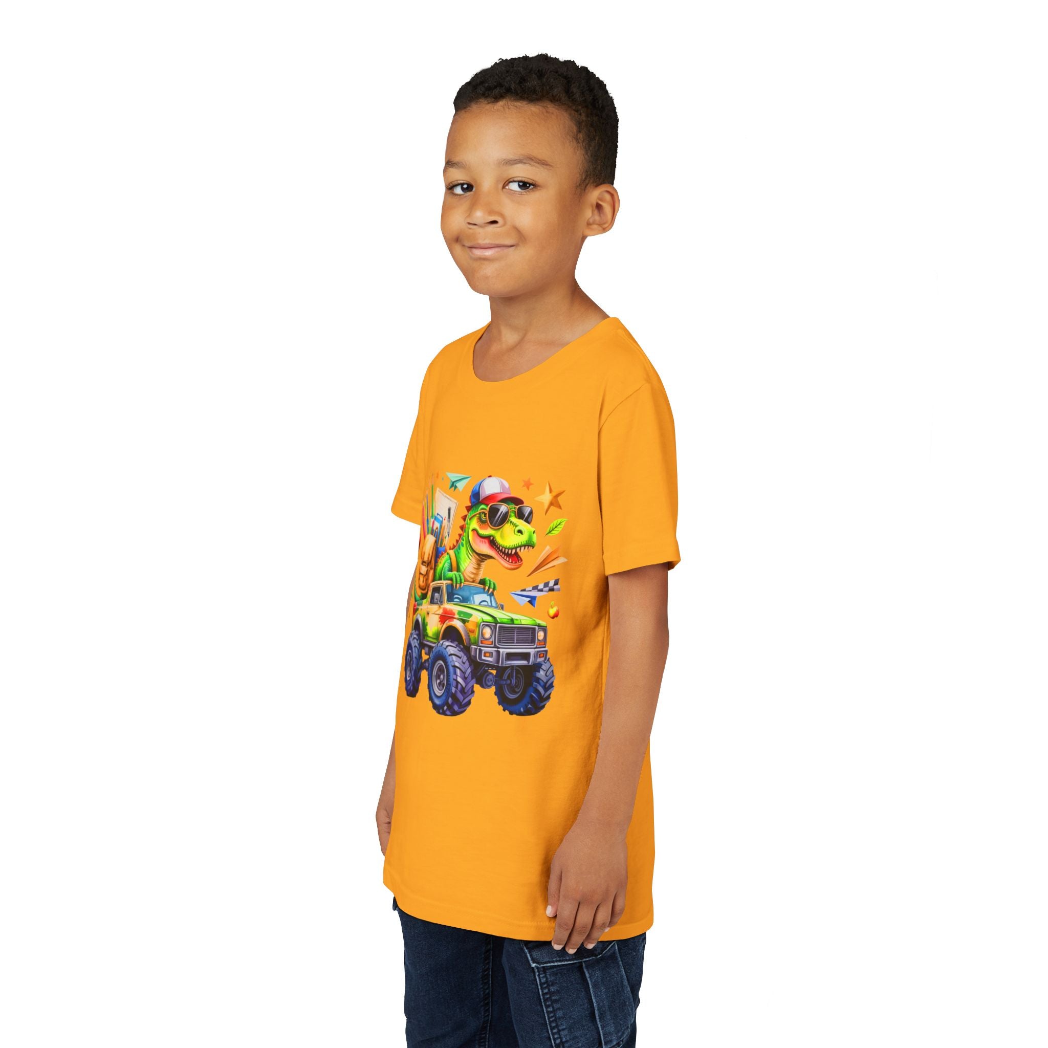 Dino School Monster Truck Kids Tee