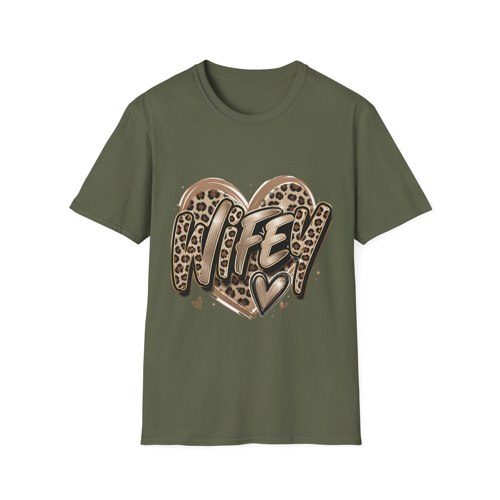 Mom Heart Leopard T‑Shirt