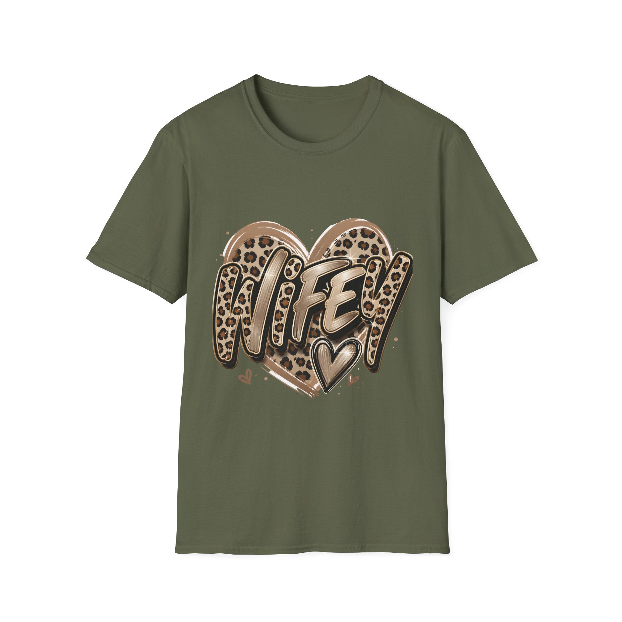 Mom Heart Leopard T‑Shirt