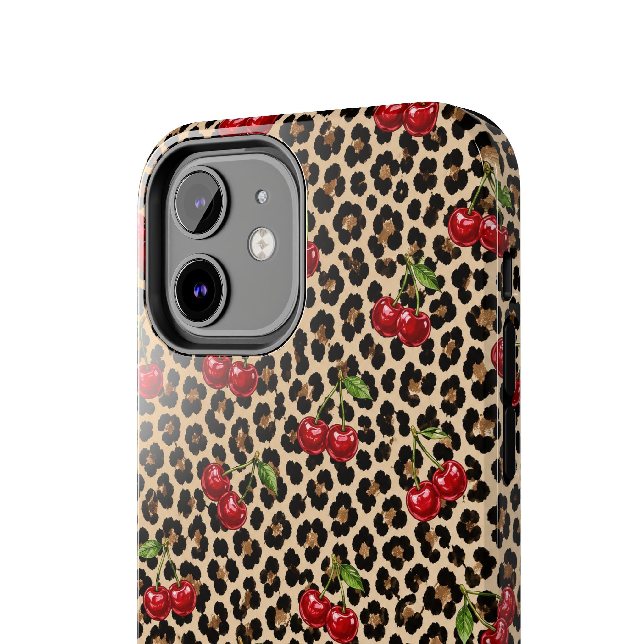 Cherry Leopard Tough Phone Case