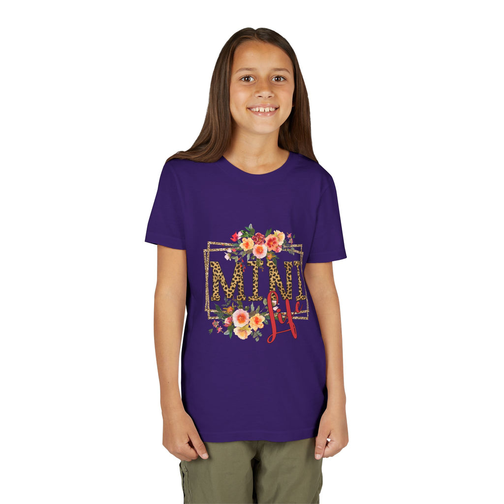 Mini Me Floral Leopard Youth Tee