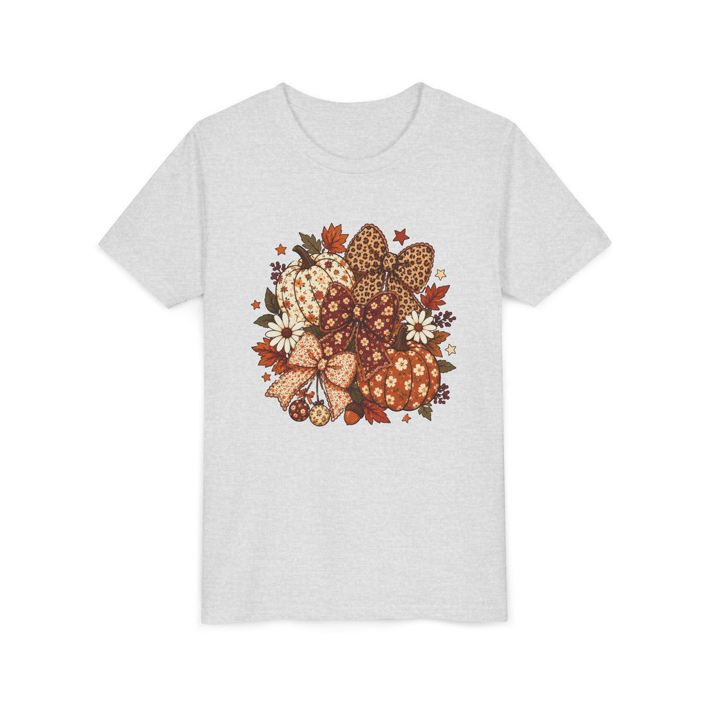 Youth Tee — Autumn Pumpkin Bouquet Graphic Shirt