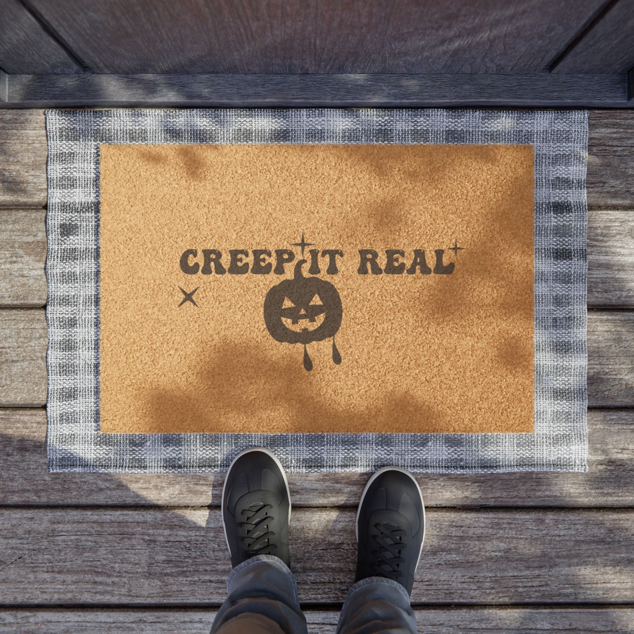 Halloween Creep It Real Welcome Mat