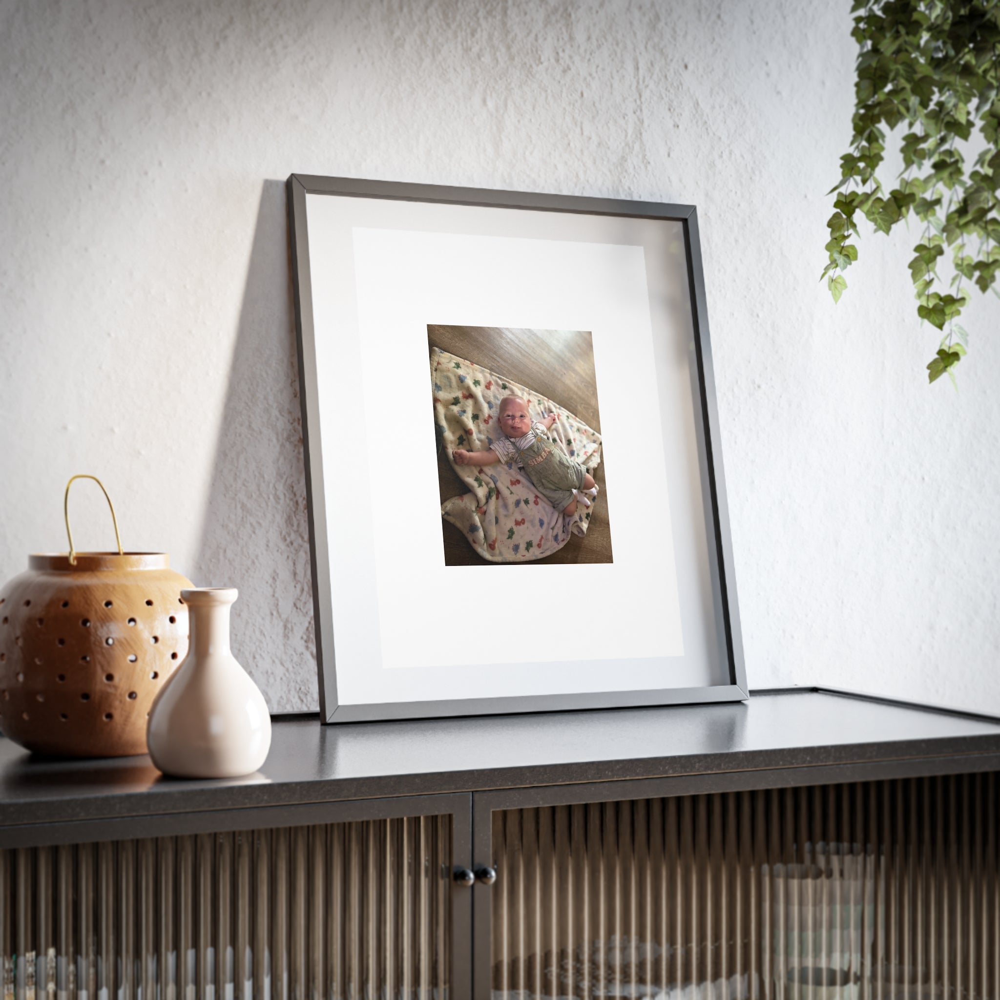 Custom Framed Photo Print — Personalized Matte Poster (Baby Photo)