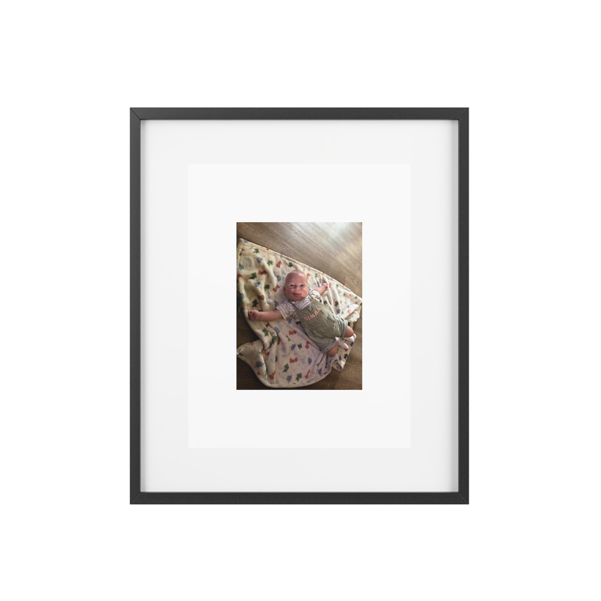 Custom Framed Photo Print — Personalized Matte Poster (Baby Photo)