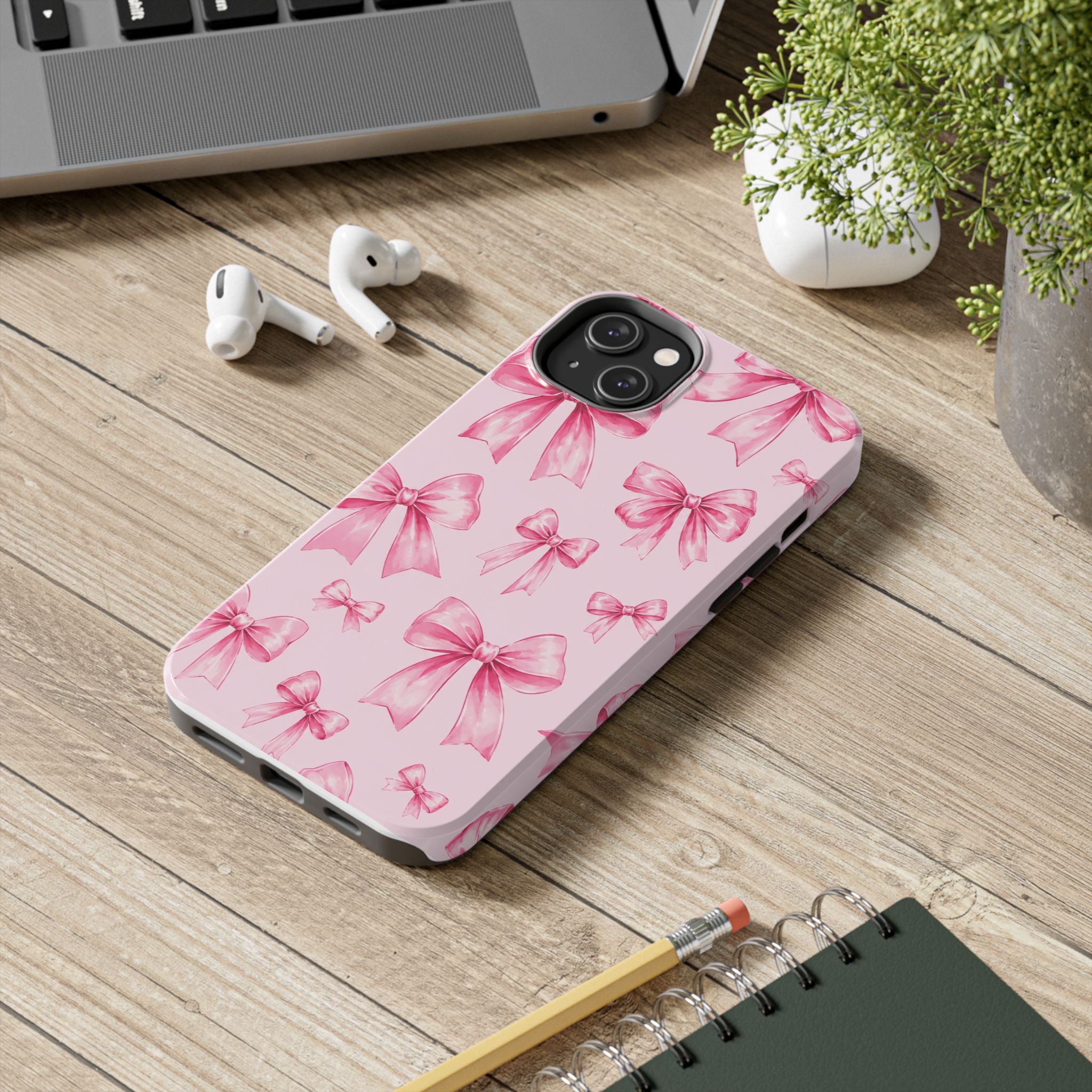 Pink Bow Tough Phone Case