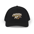 Carpenter AF Snapback Trucker Cap — Rustic Hammer Logo Hat for Woodworkers