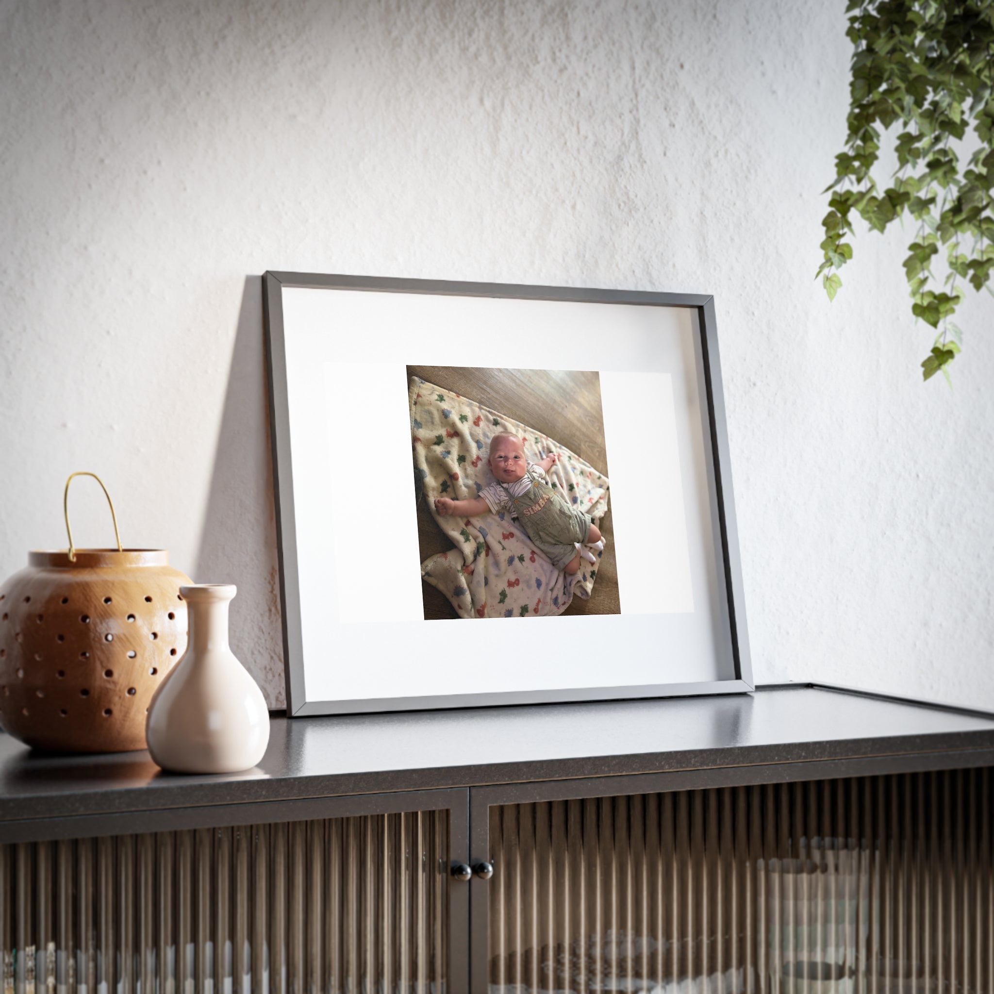 Custom Framed Photo Print — Personalized Matte Poster (Baby Photo)