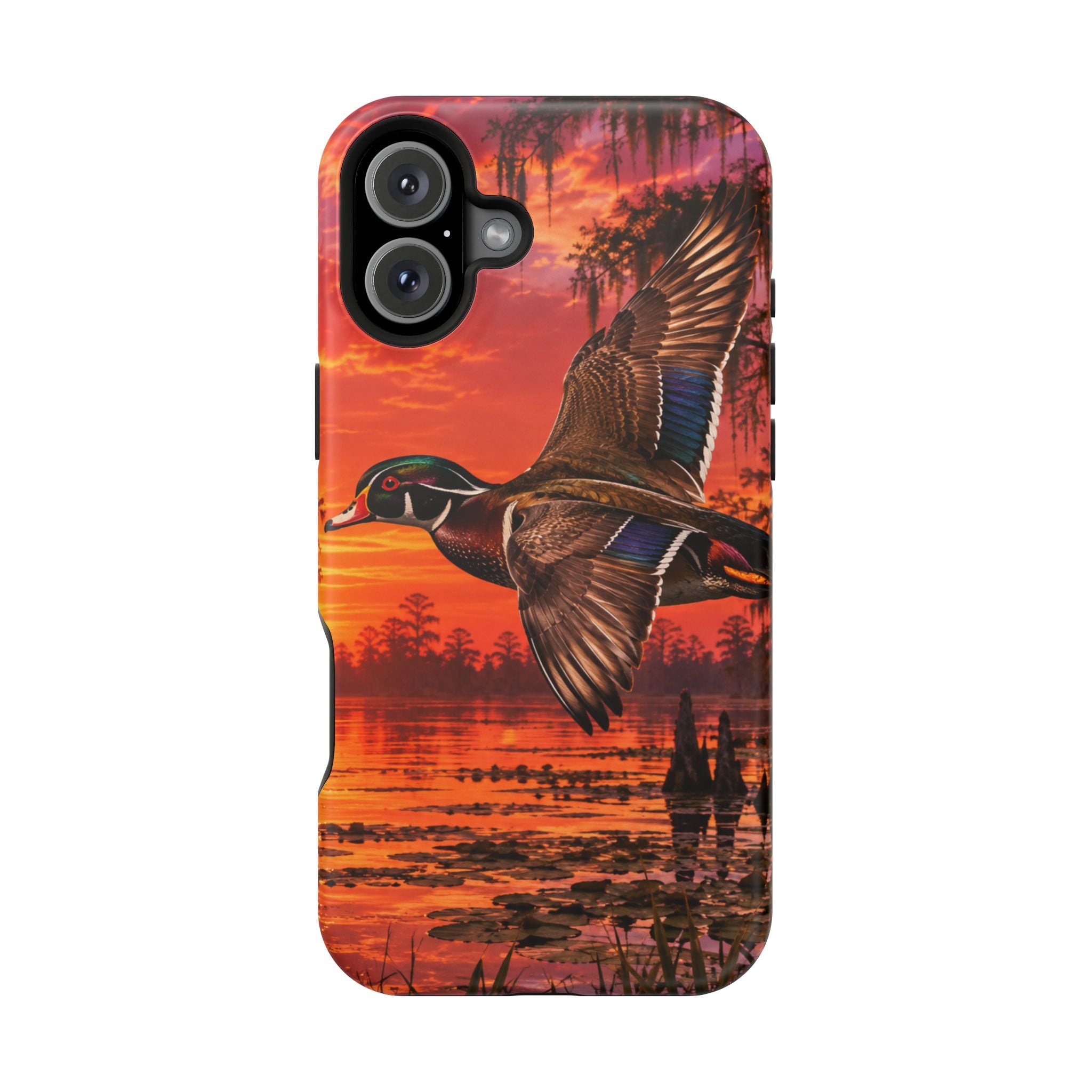 Wood Duck Sunset Phone Case — Magnetic Impact-Resistant