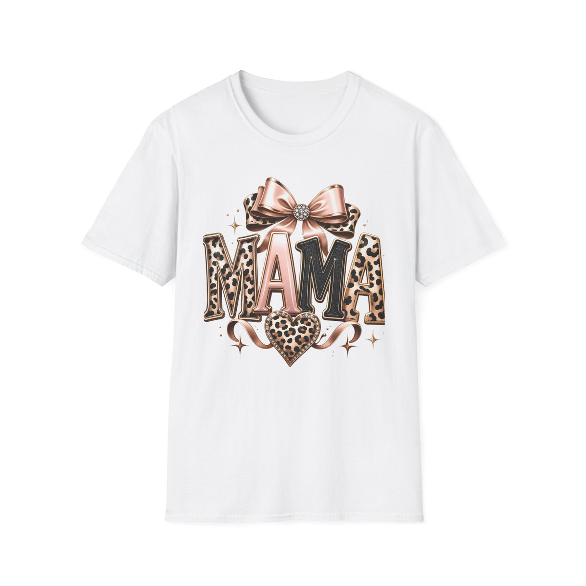 Mama Leopard Bow T-Shirt