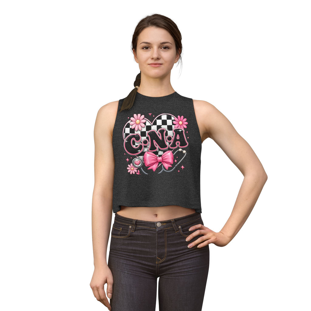 CNA Pink Floral Crop Top