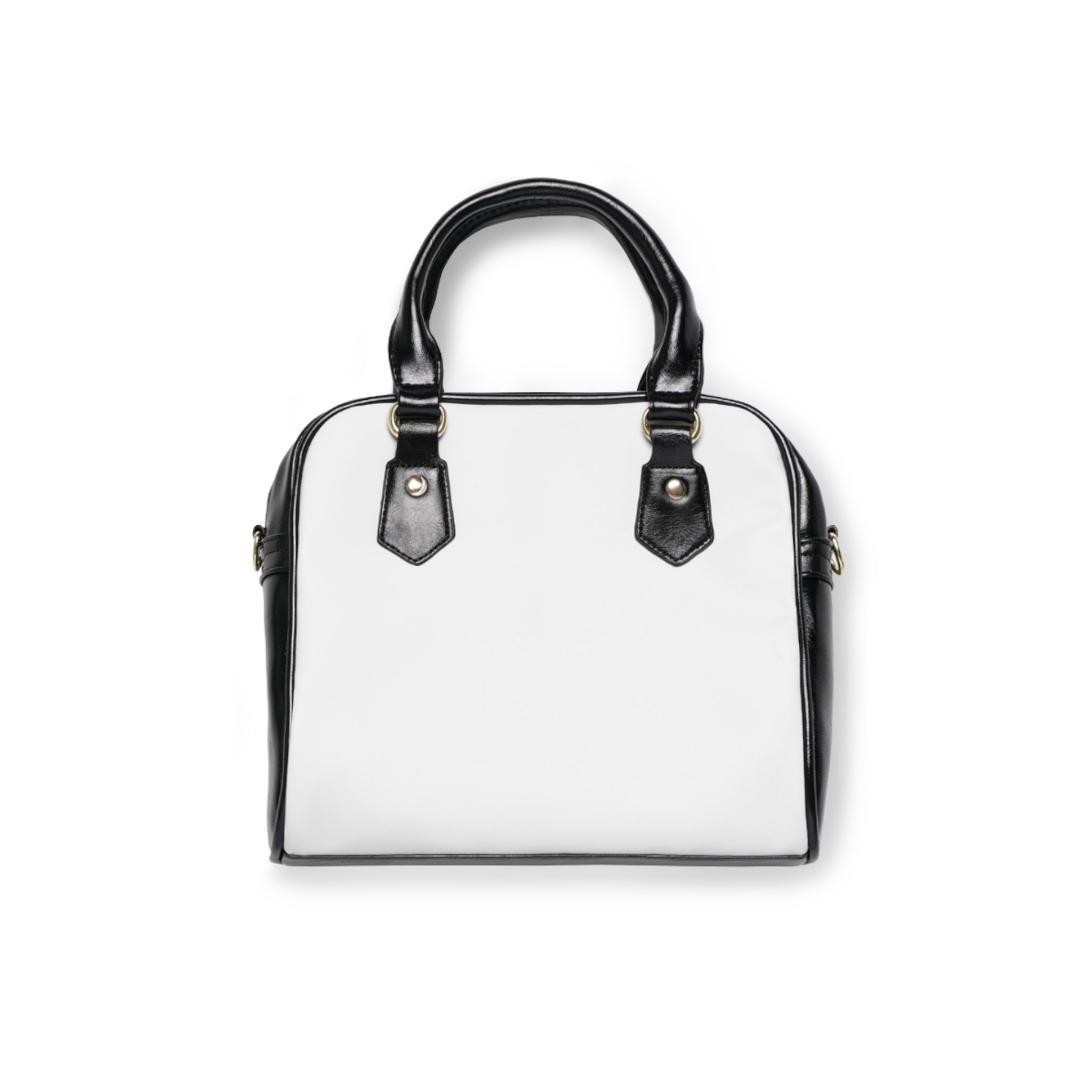 Classic White & Black Shoulder Purse