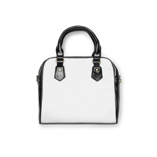 Classic White & Black Shoulder Purse