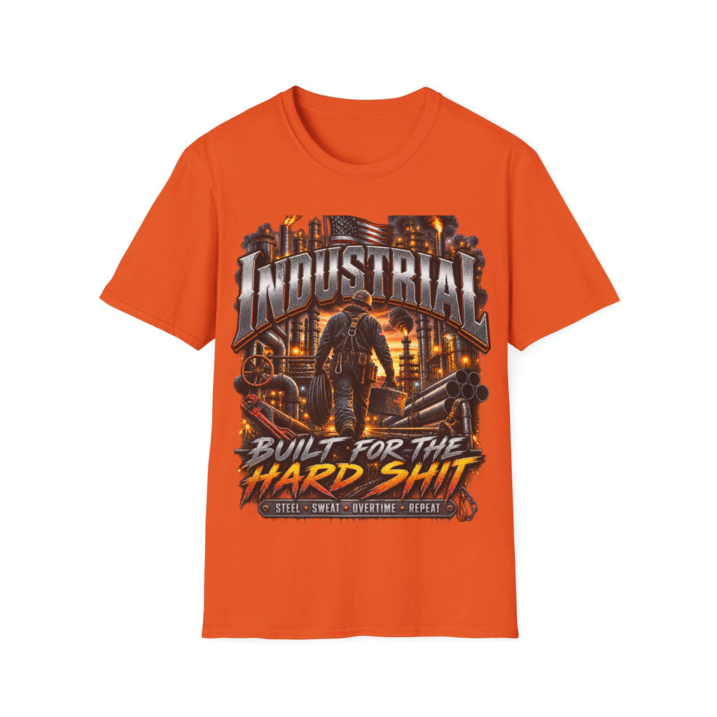 Industrial Worker T-Shirt — "Built for the Hard Shift" Graphic Tee