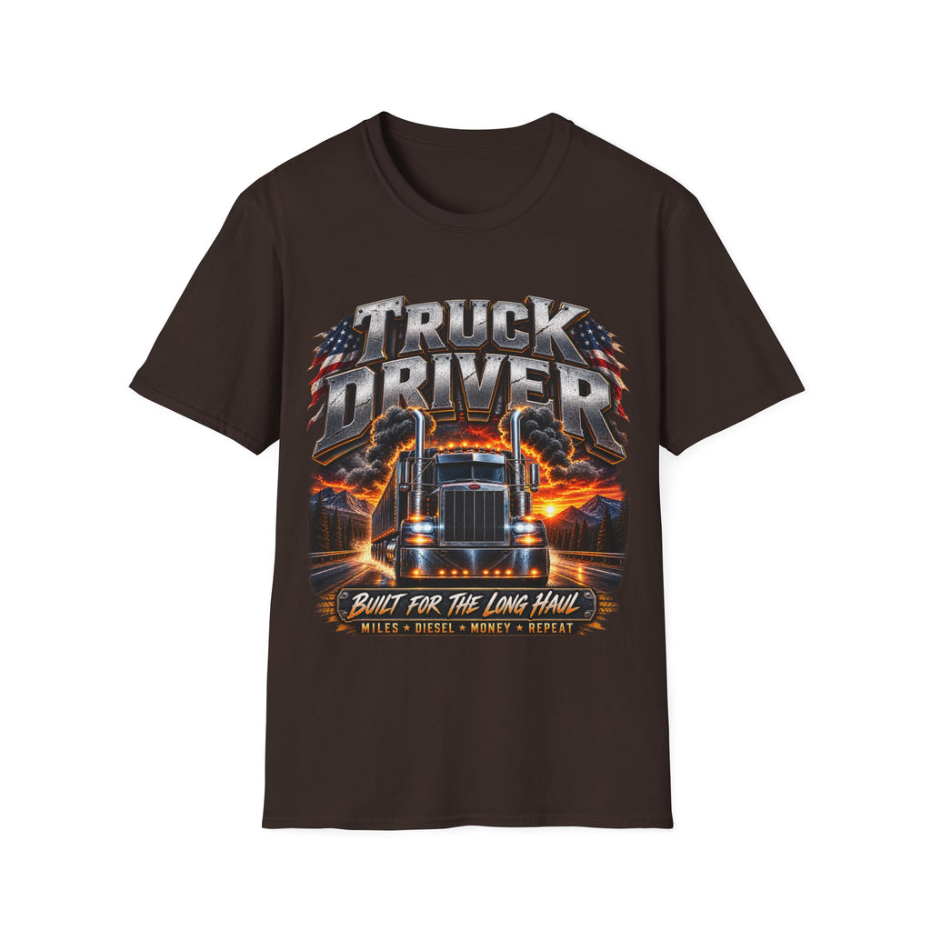 Truck Driver T‑Shirt — Born for the Long Haul Graphic Tee