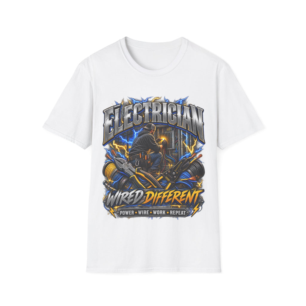 Electrician T-Shirt — Wired Different Graphic Tee