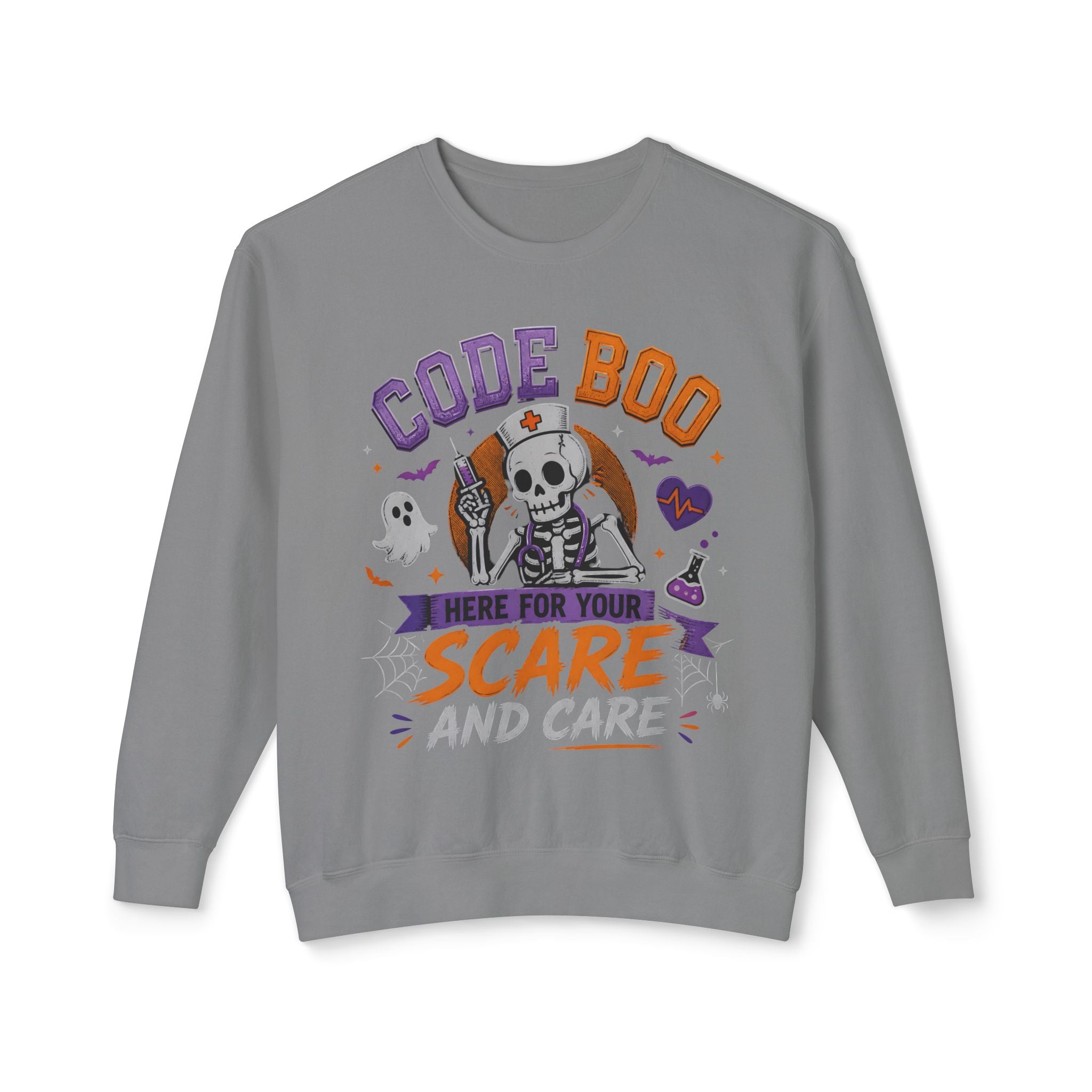 Nurse Skeleton 'Code Boo' Sweatshirt