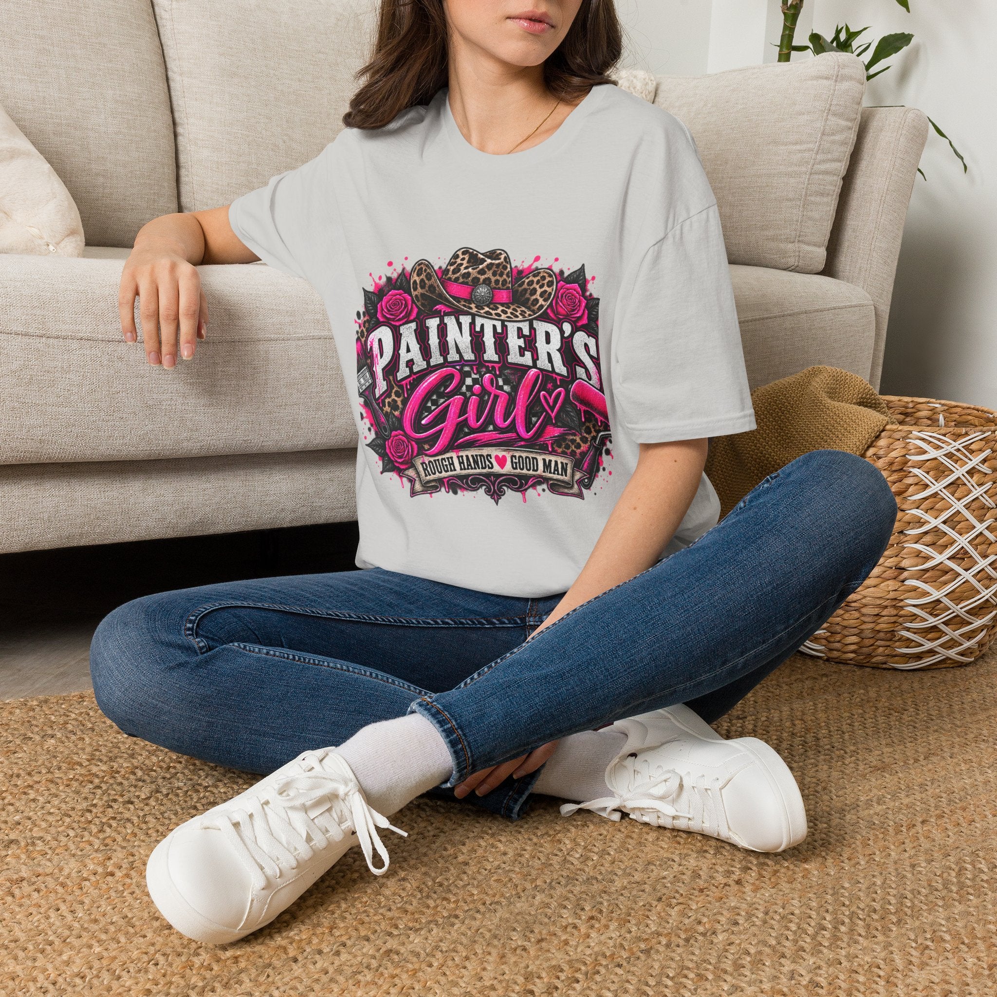 Painter's Girl T-Shirt — Feminine Cowgirl Paint Crew Tee