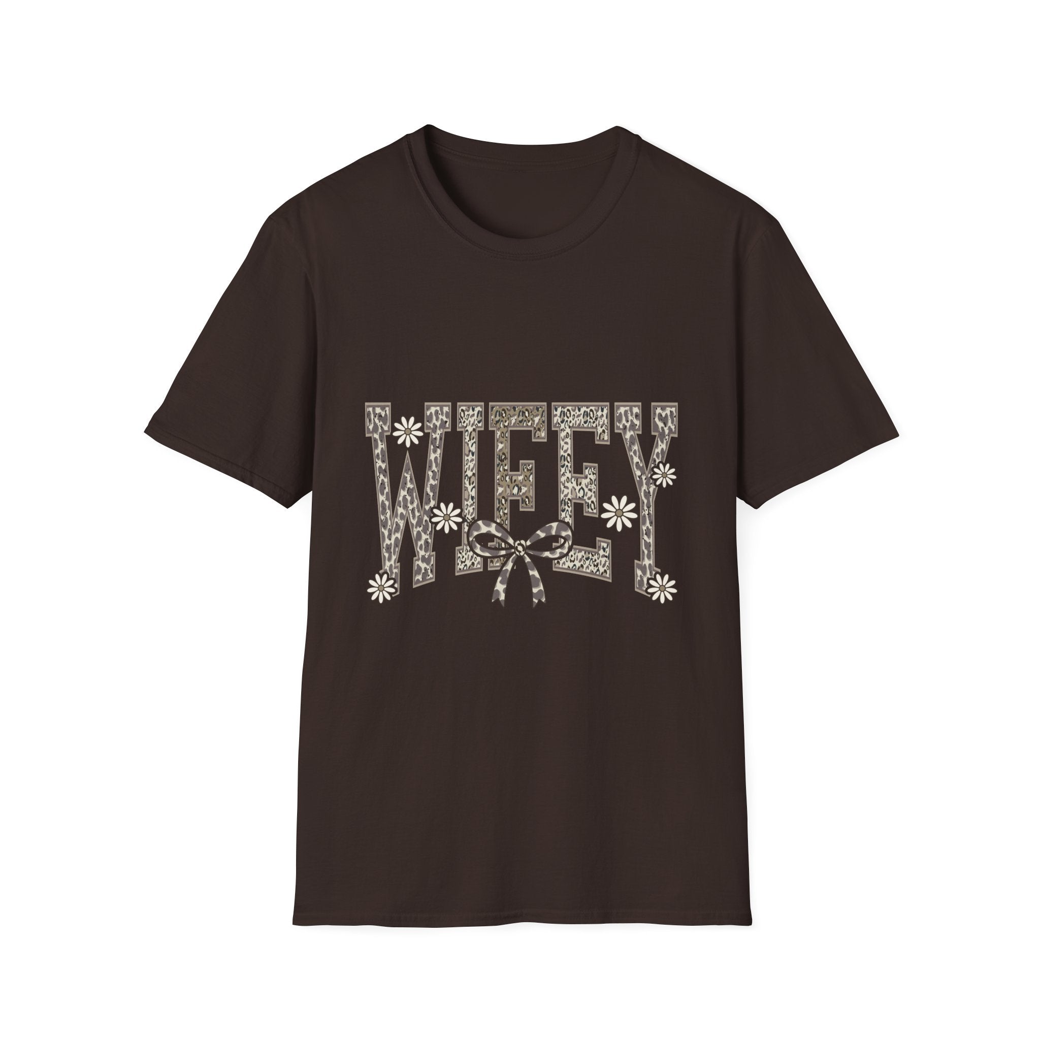 Wifey Leopard Floral T-Shirt