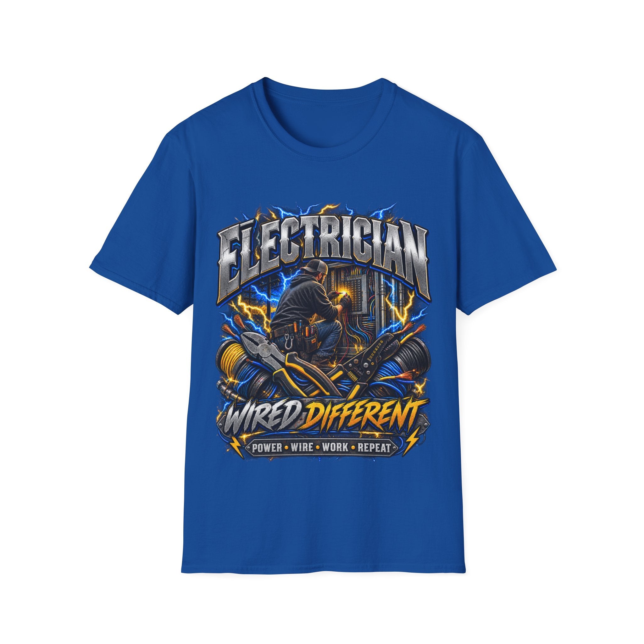 Electrician T-Shirt — Wired Different Graphic Tee