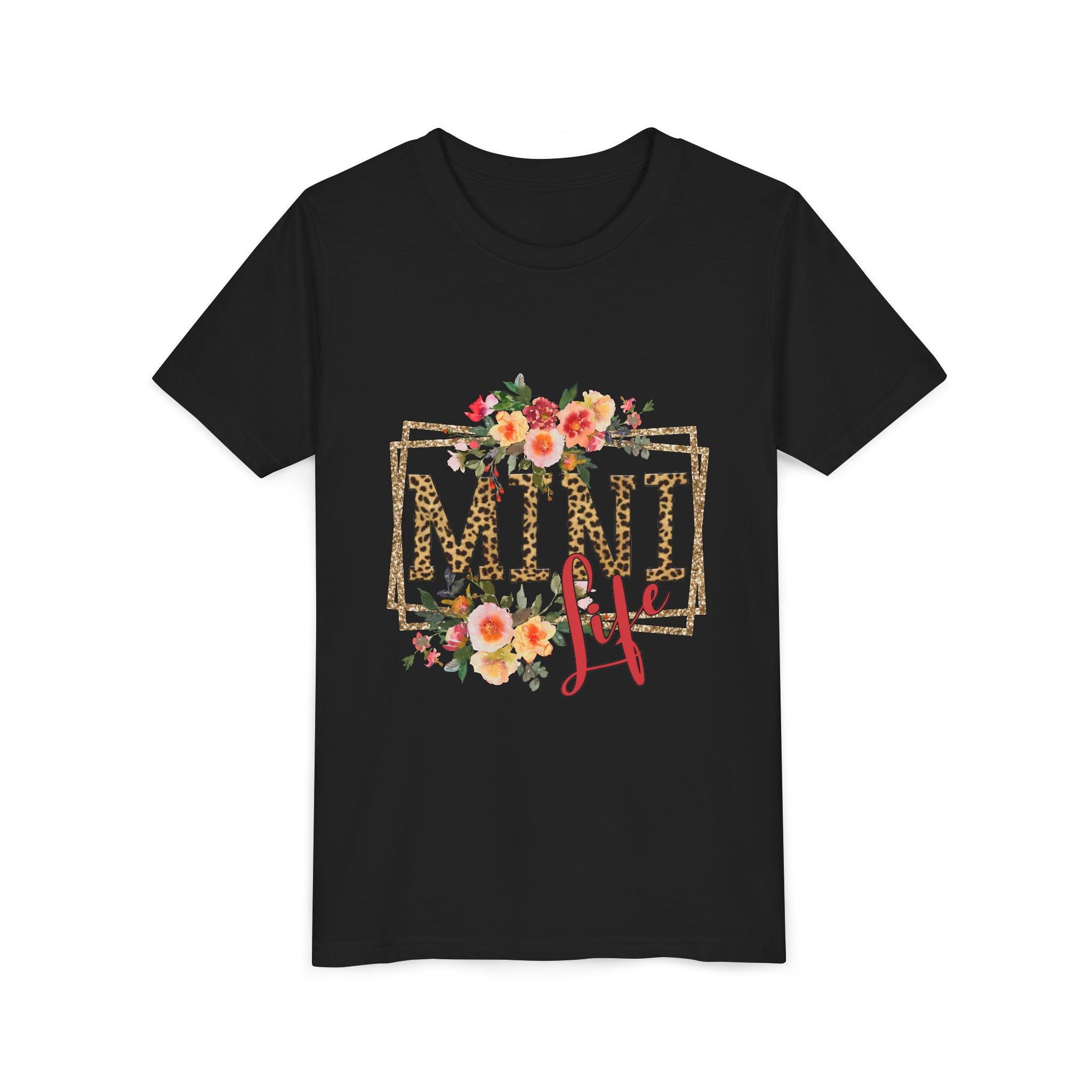 Mini Me Floral Leopard Youth Tee