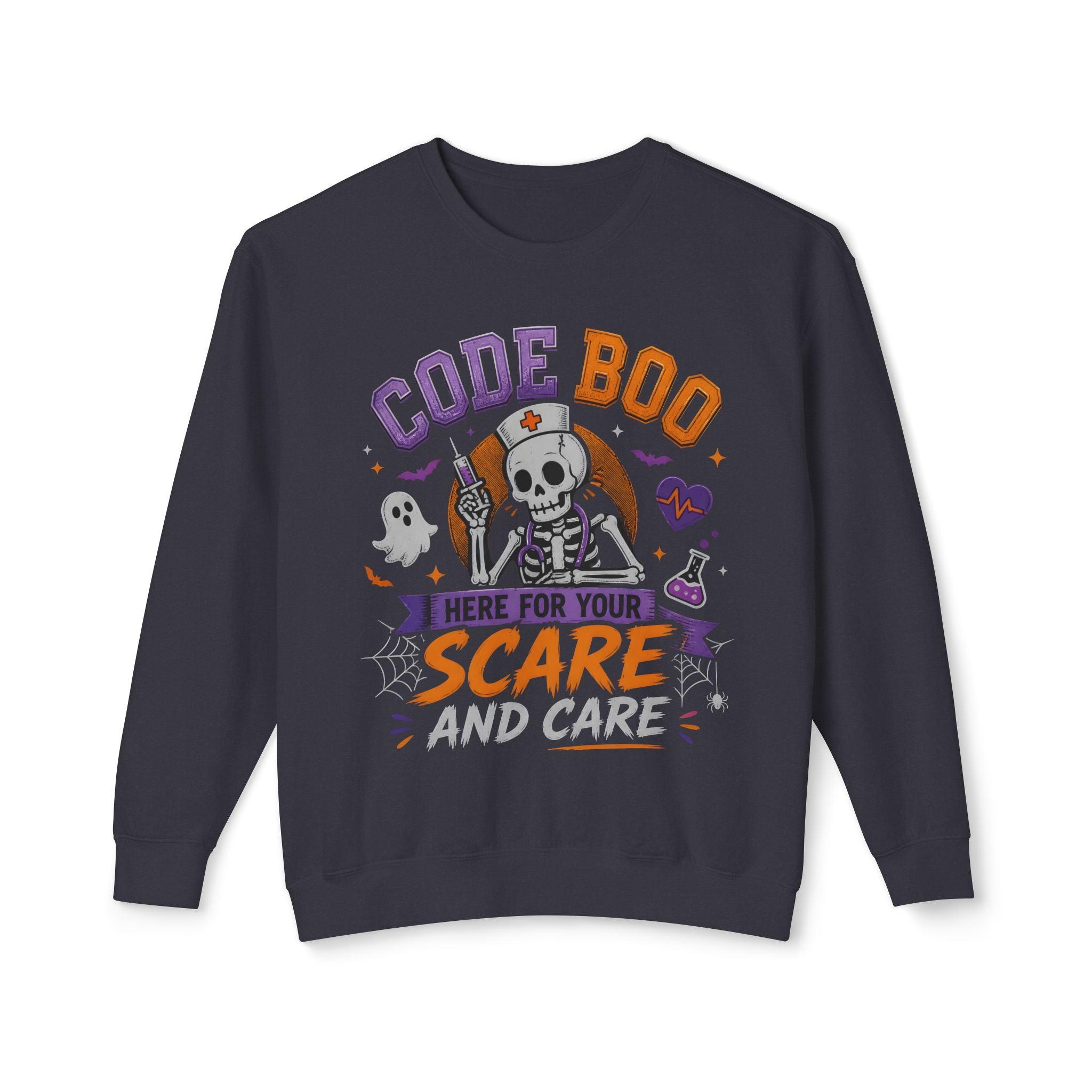 Nurse Skeleton 'Code Boo' Sweatshirt