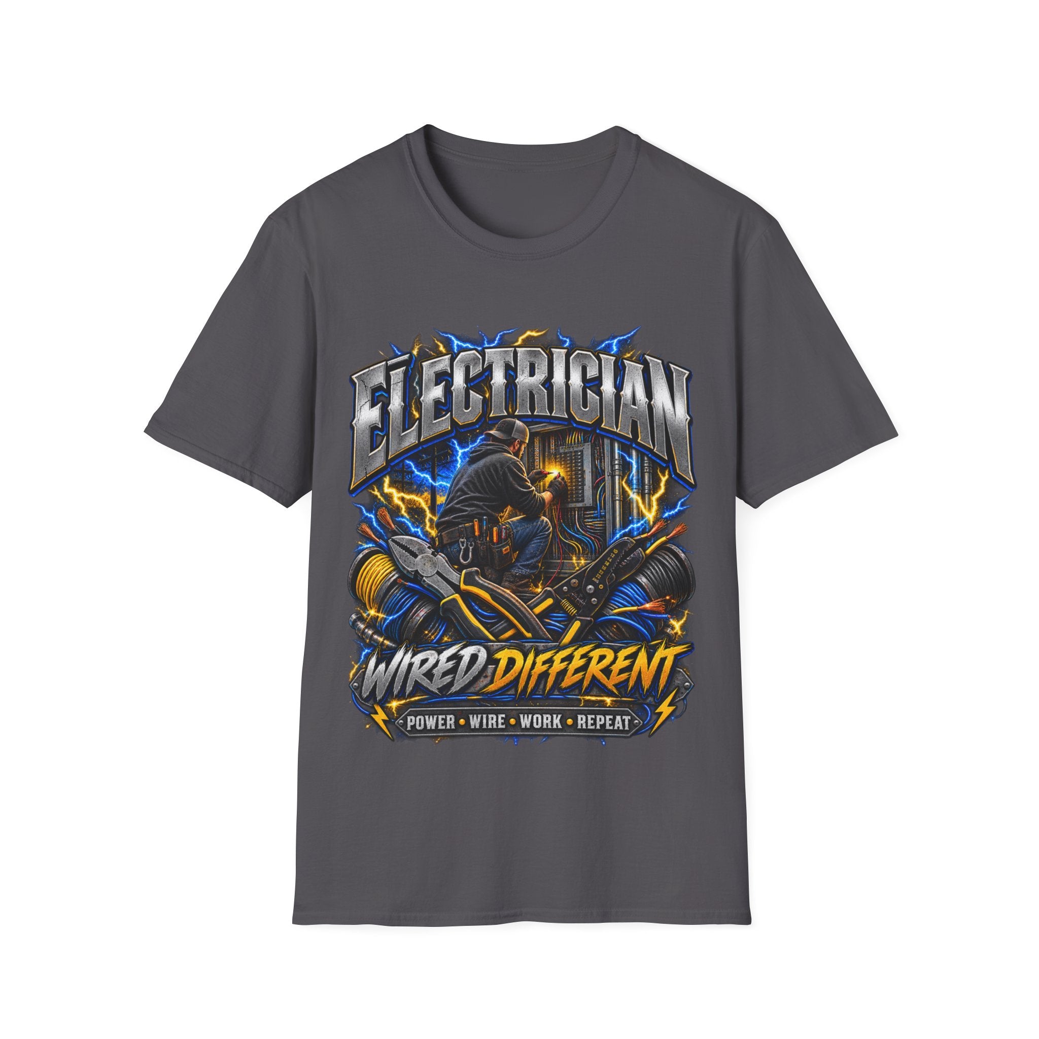 Electrician T-Shirt — Wired Different Graphic Tee