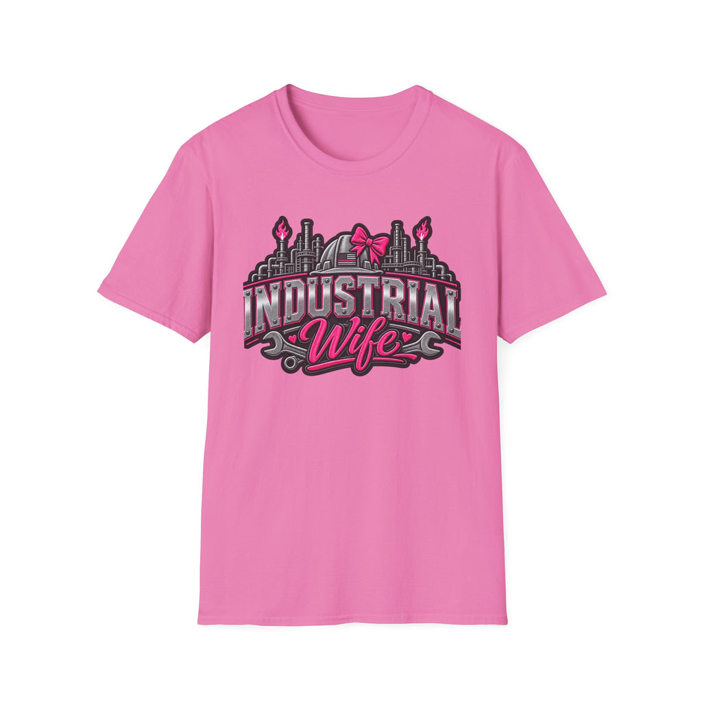 Industrial Wife T-Shirt — Pink Bow Steel Mill Apparel