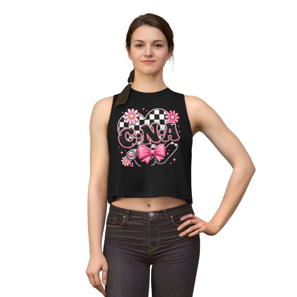 CNA Pink Floral Crop Top