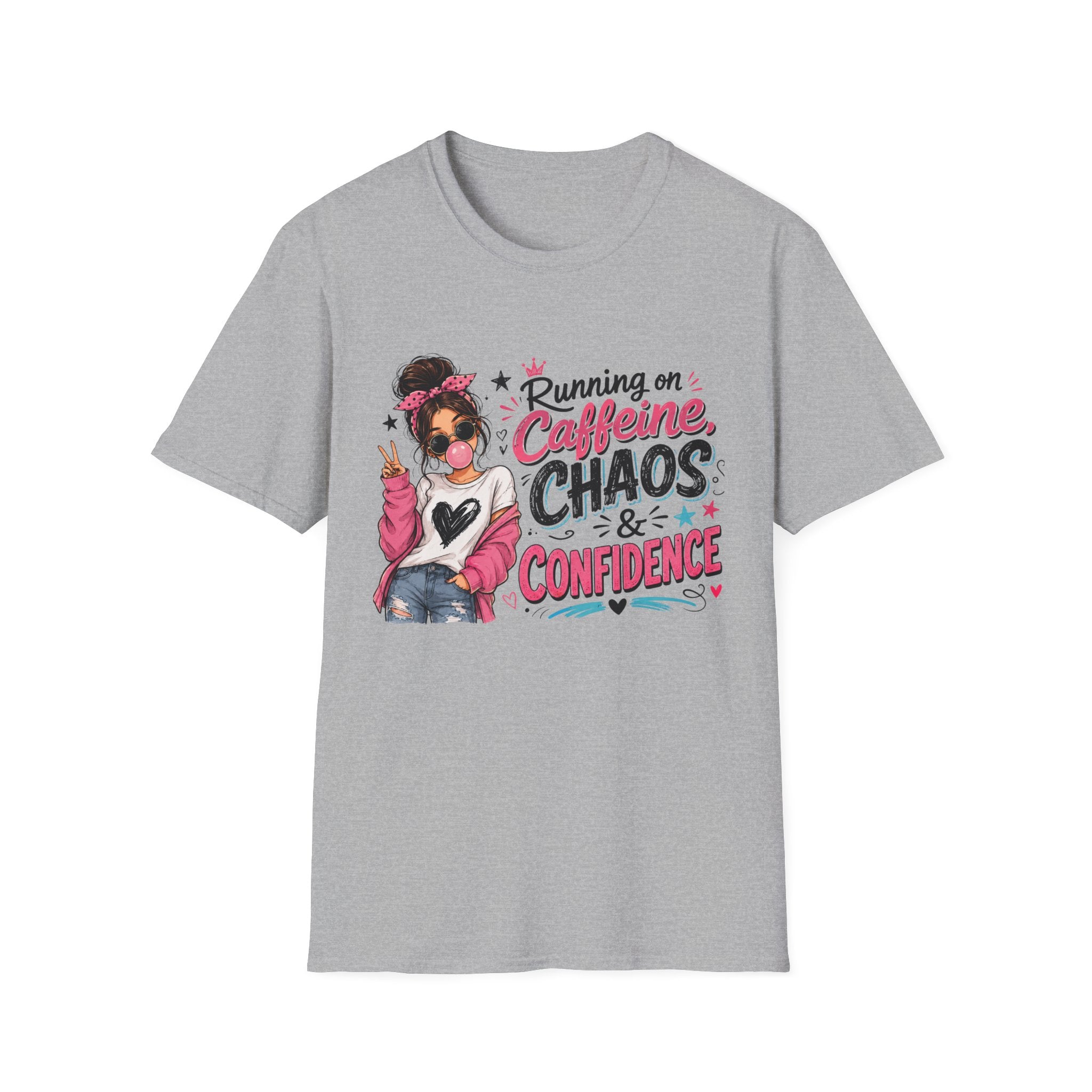 Running on Caffeine, Chaos & Confidence T-Shirt