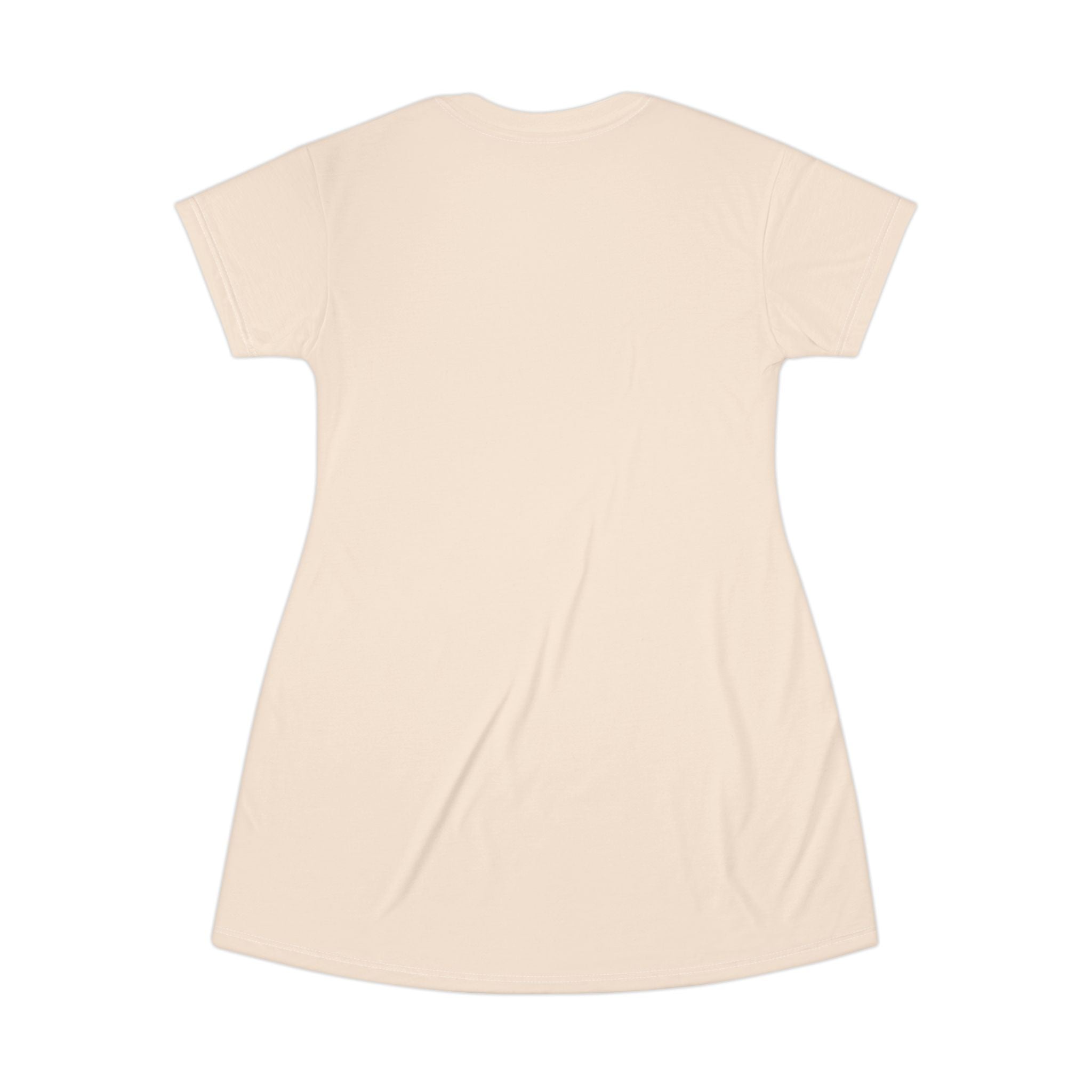 Vintage Pink Rose T-Shirt Dress