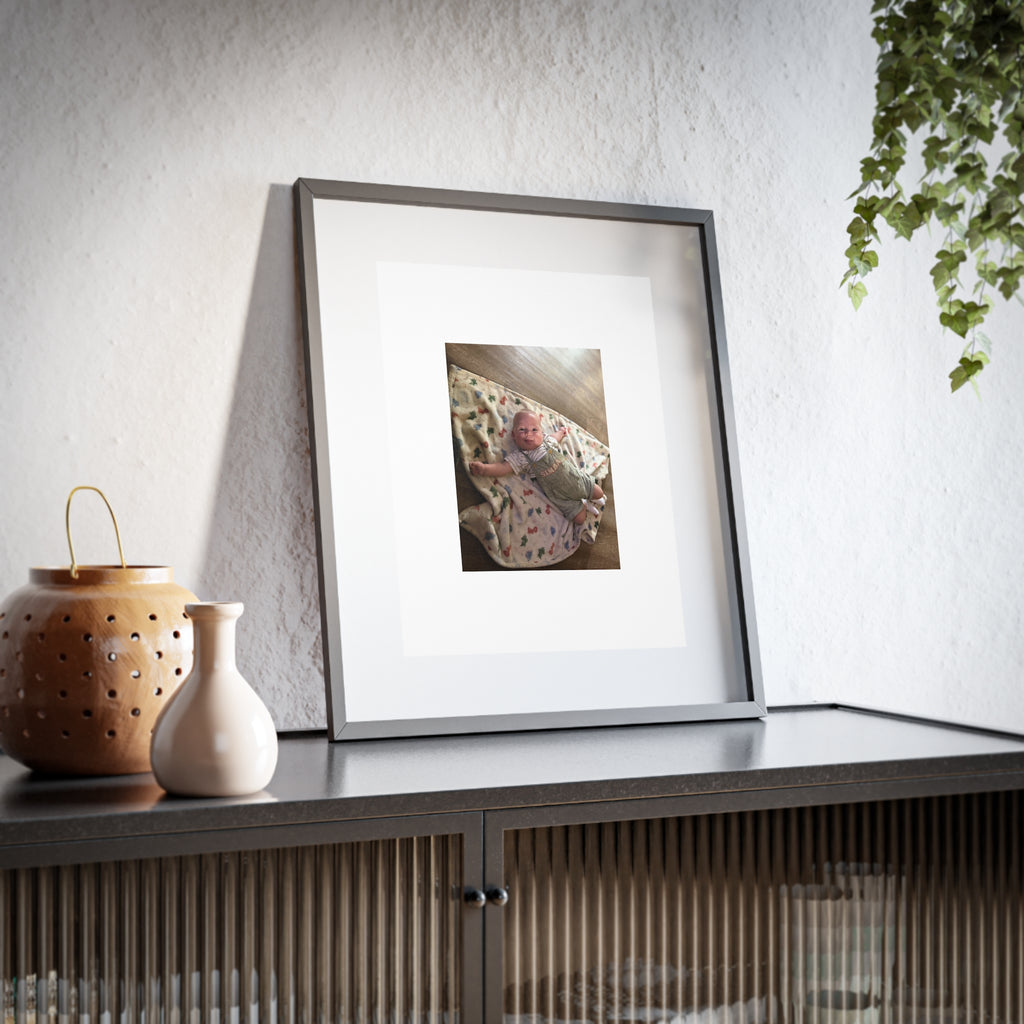Custom Framed Photo Print — Personalized Matte Poster (Baby Photo)