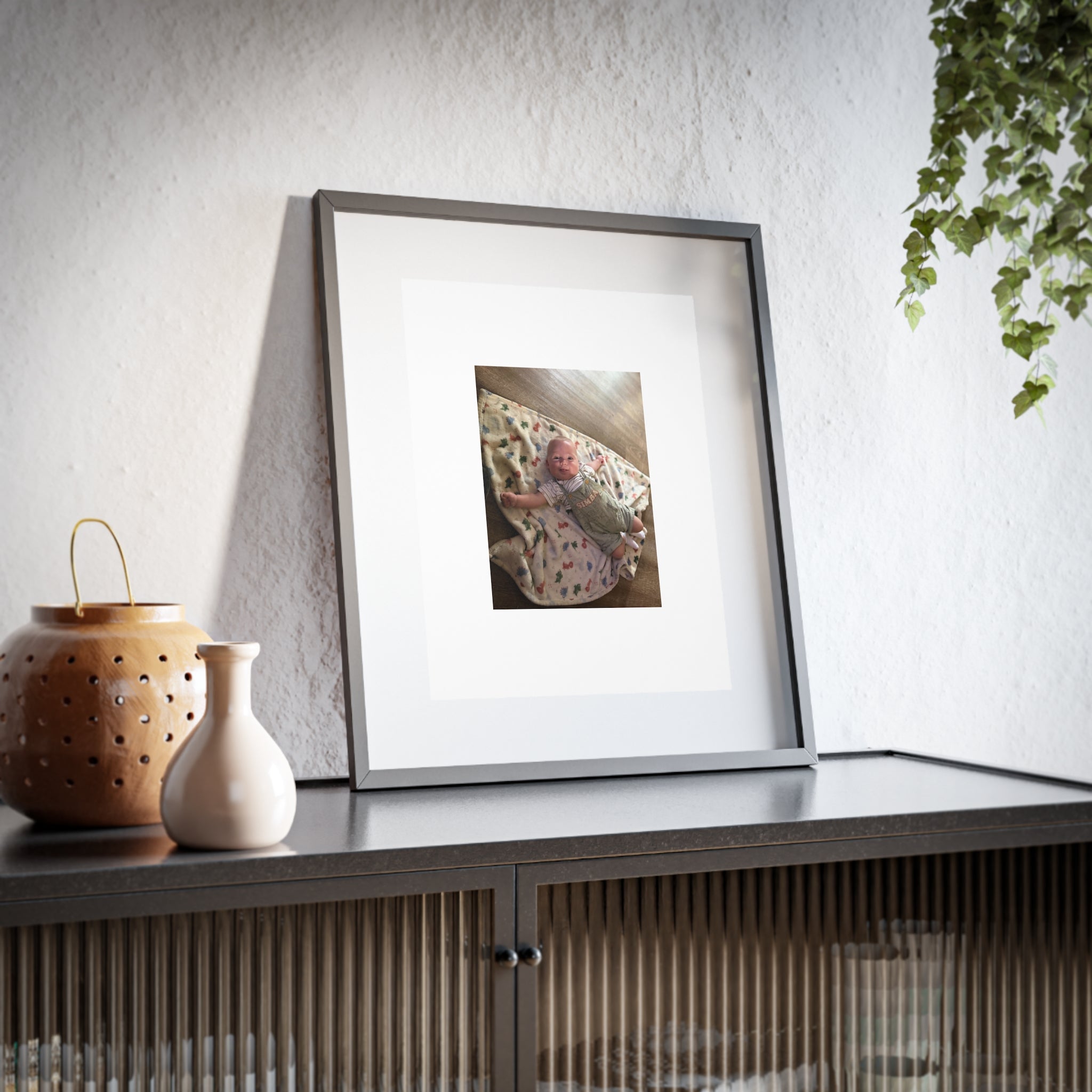 Custom Framed Photo Print — Personalized Matte Poster (Baby Photo)