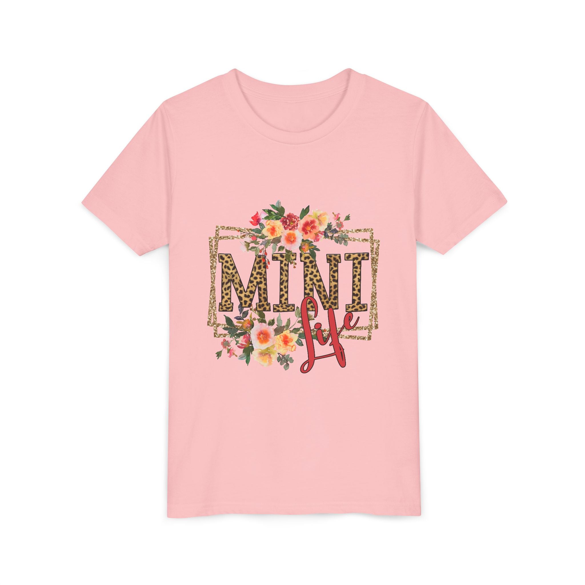 Mini Me Floral Leopard Youth Tee