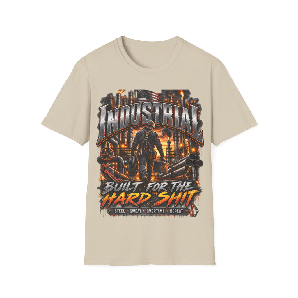 Industrial Worker T-Shirt — "Built for the Hard Shift" Graphic Tee