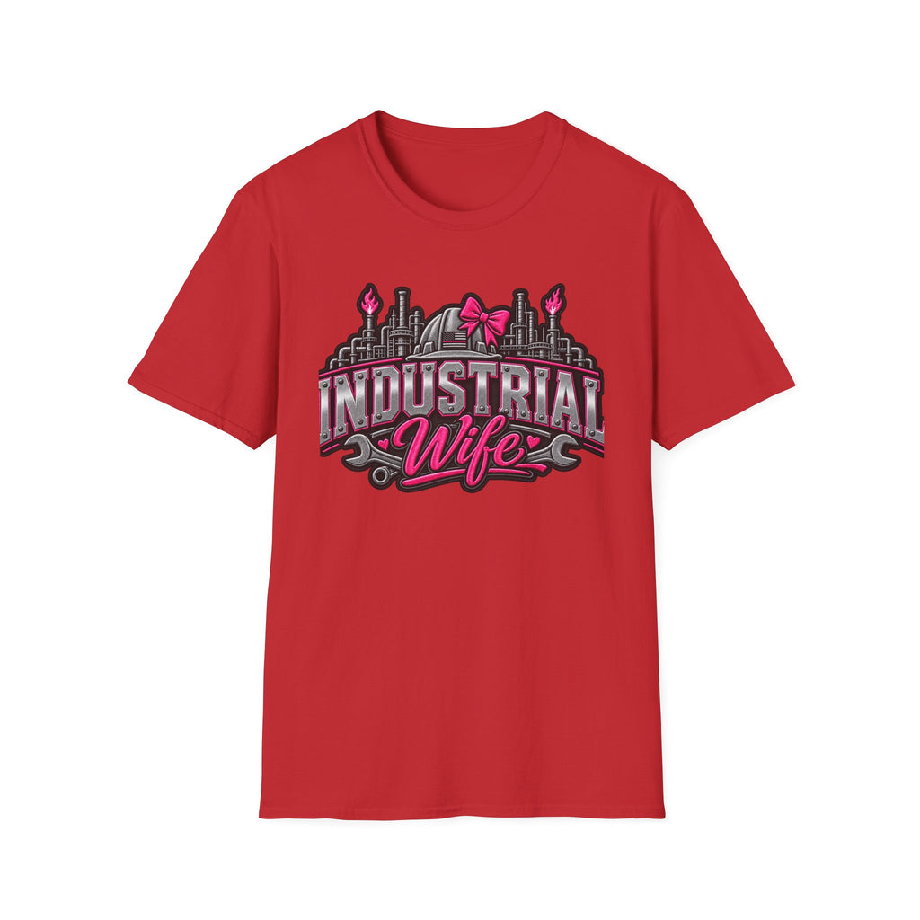 Industrial Wife T-Shirt — Pink Bow Steel Mill Apparel