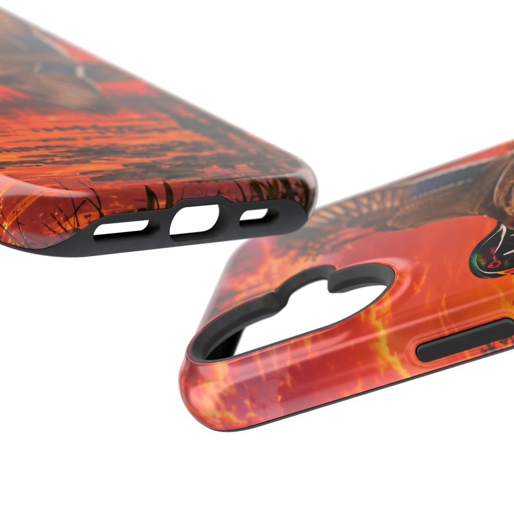 Wood Duck Sunset Phone Case — Magnetic Impact-Resistant