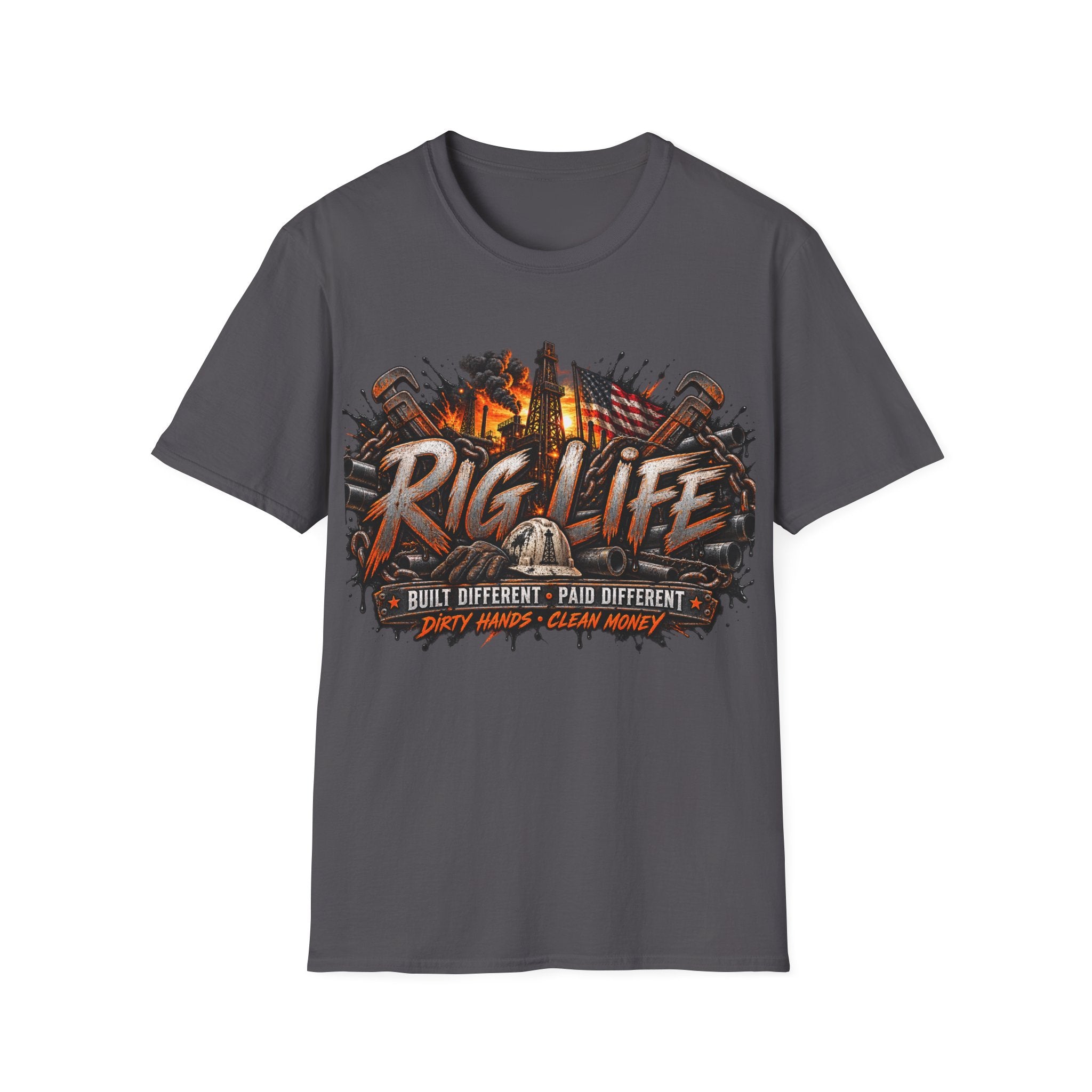 Rig Life T-Shirt – Oilfield Driller Graphic Tee (Rig Life)