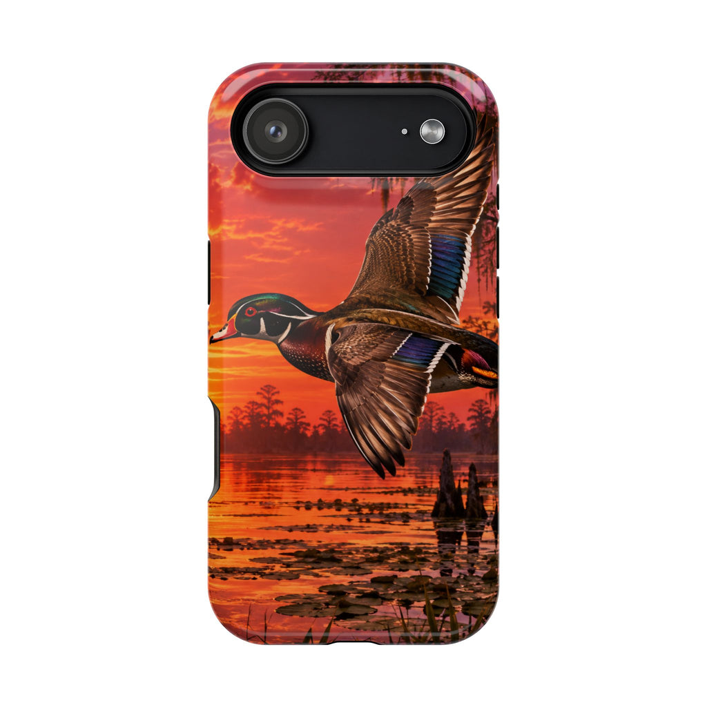 Wood Duck Sunset Phone Case — Magnetic Impact-Resistant