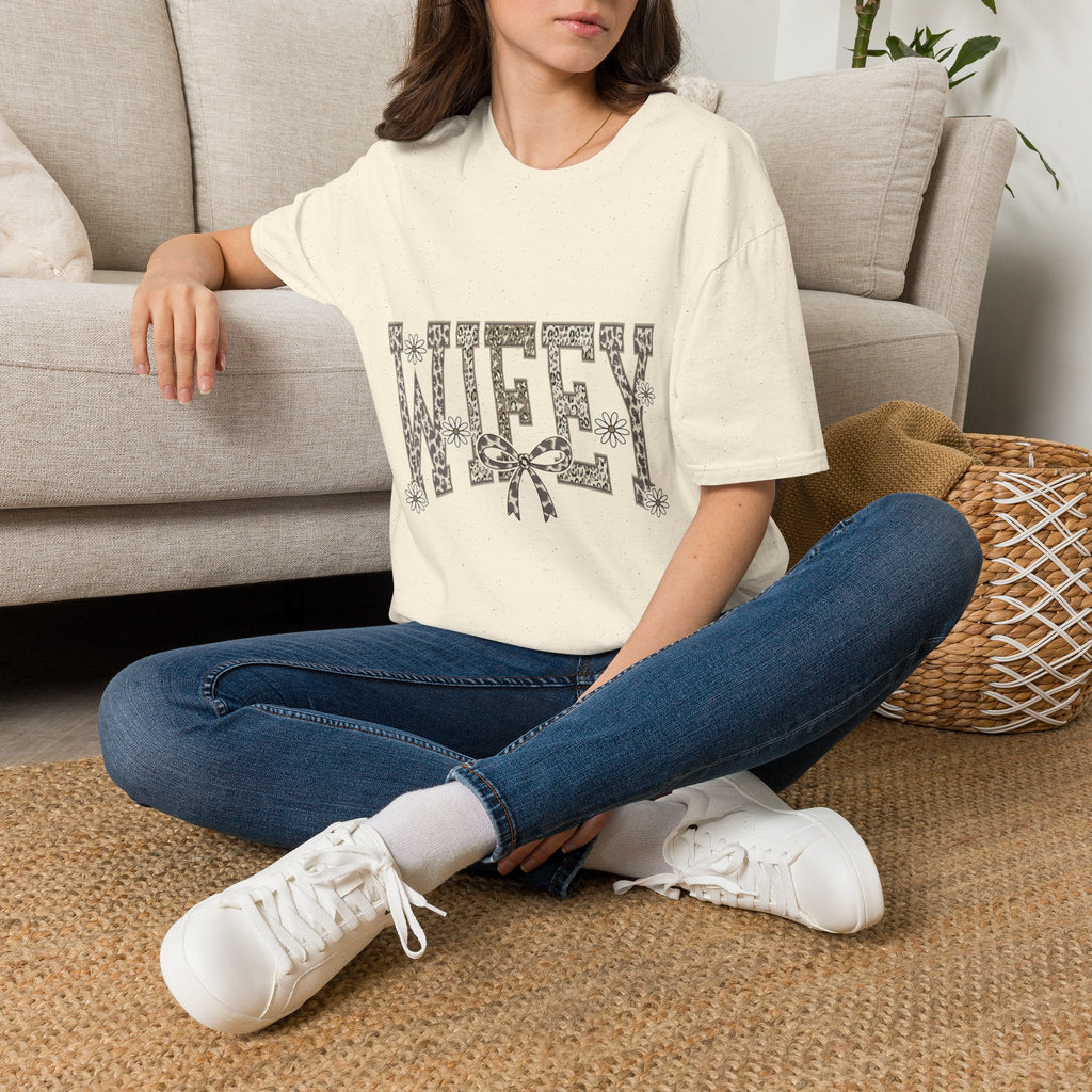 Wifey Leopard Floral T-Shirt