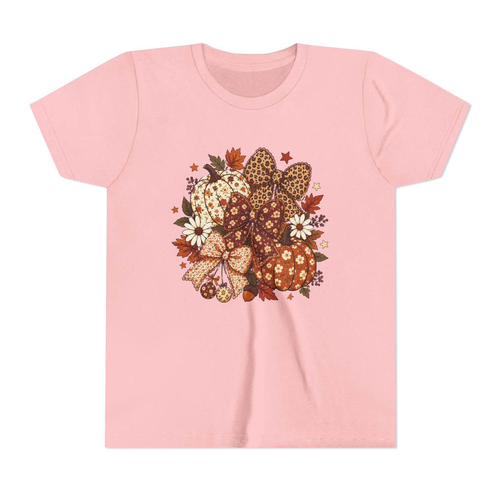 Youth Tee — Autumn Pumpkin Bouquet Graphic Shirt