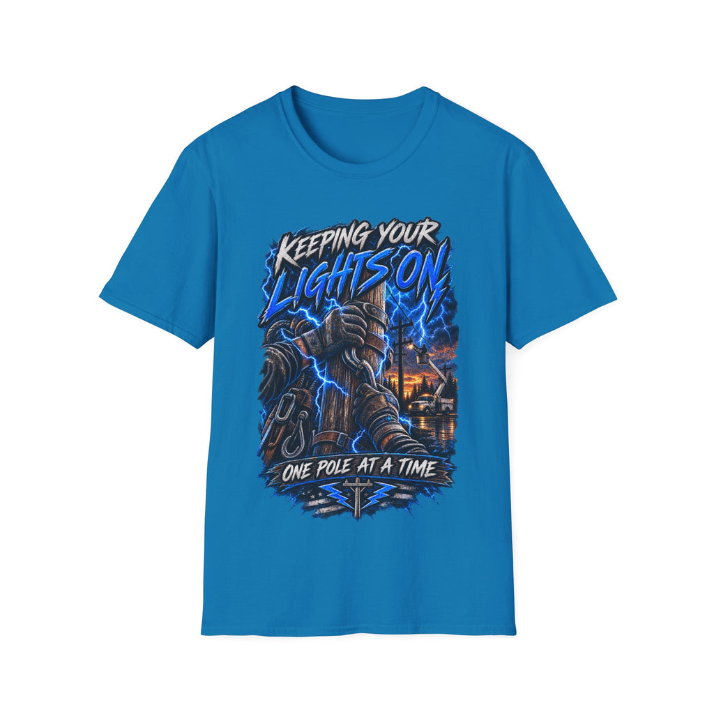 Keeping Your Lights On T-Shirt — Electric Storm Graphic Tee