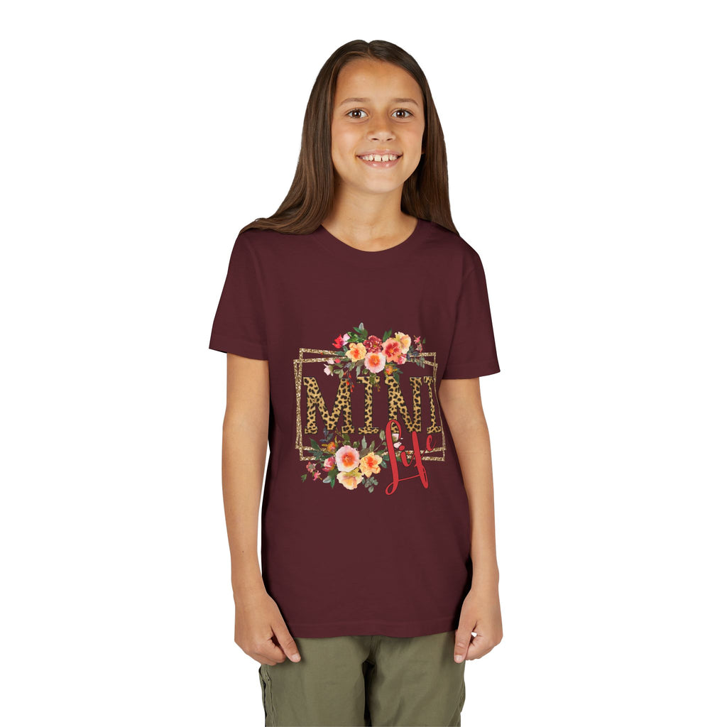Mini Me Floral Leopard Youth Tee