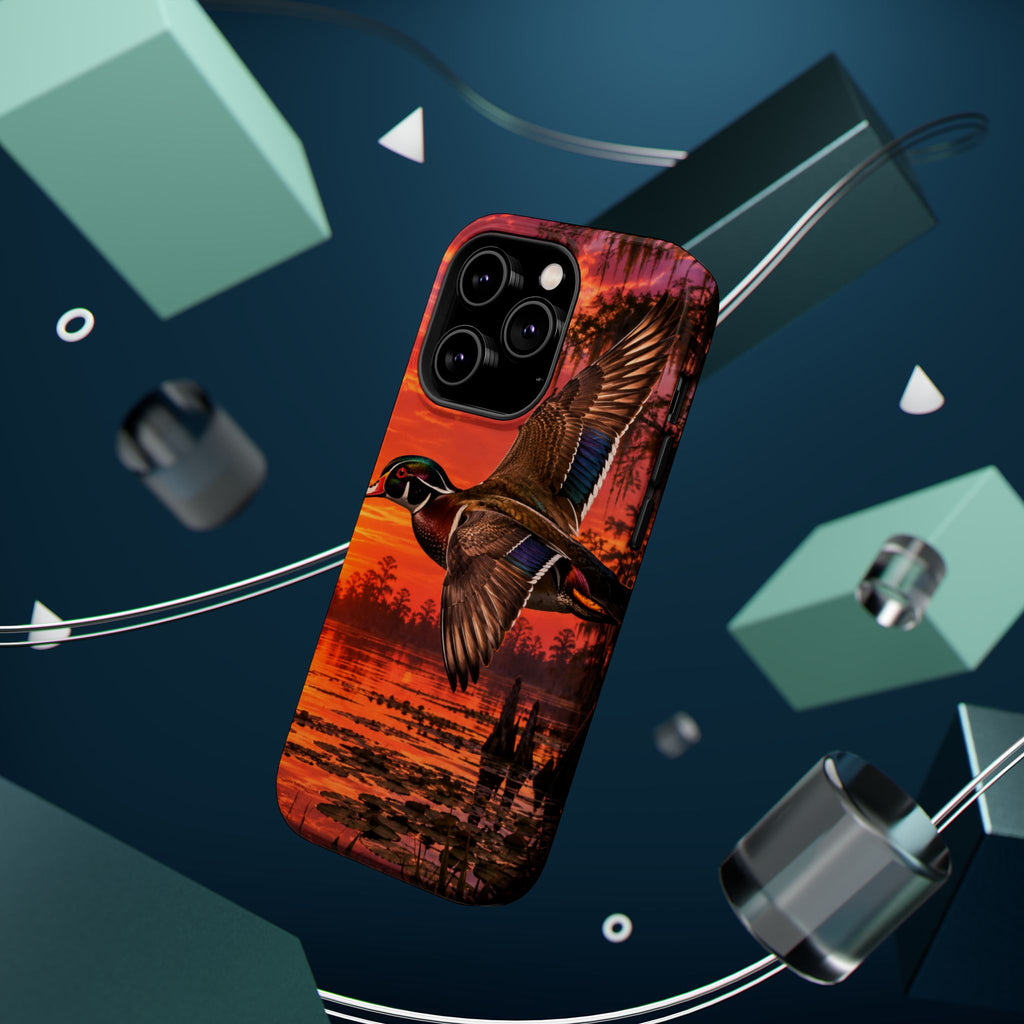 Wood Duck Sunset Phone Case — Magnetic Impact-Resistant