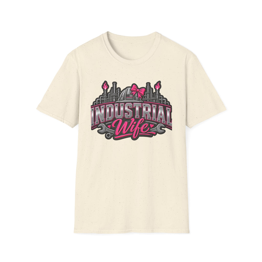 Industrial Wife T-Shirt — Pink Bow Steel Mill Apparel