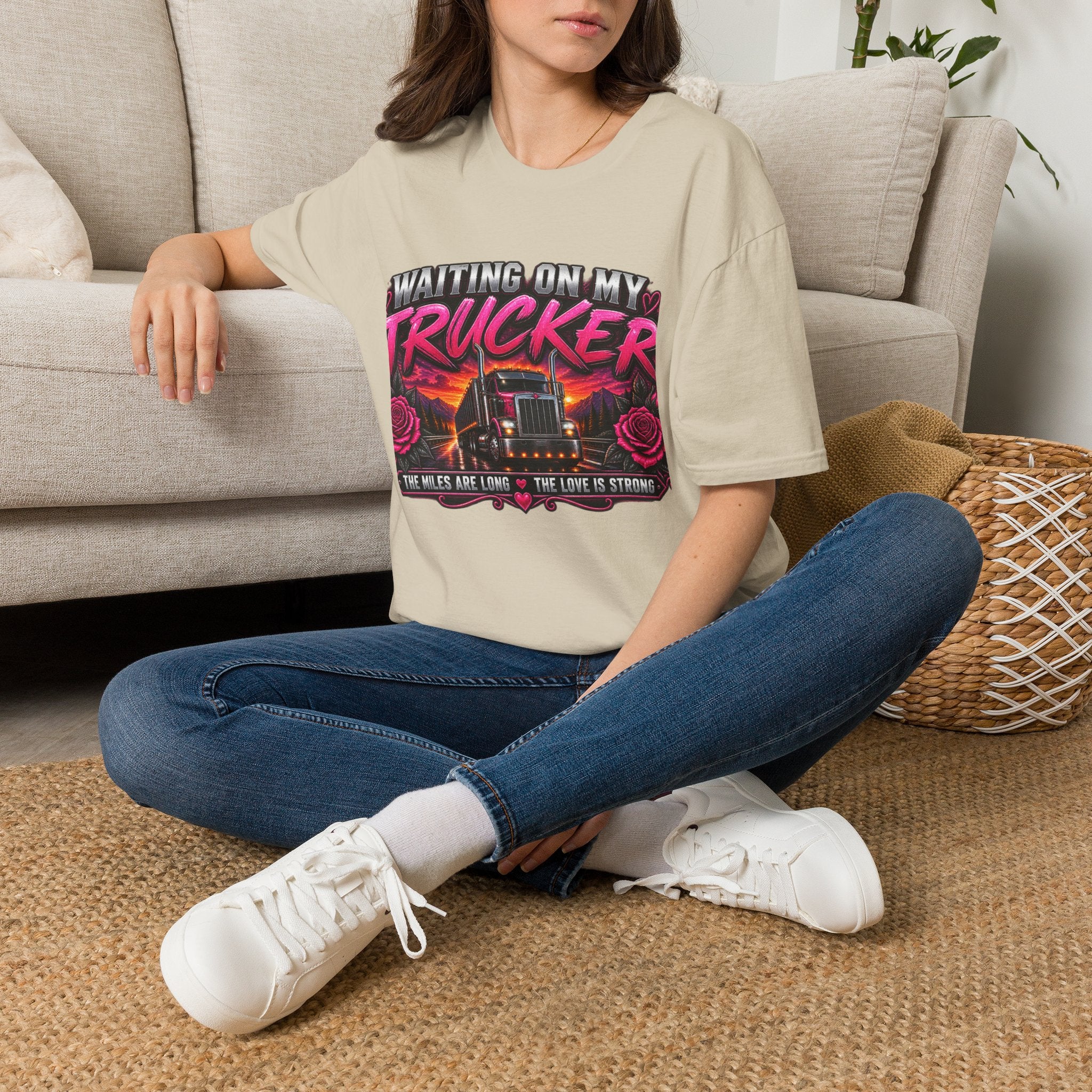 Waiting On My Trucker T-Shirt — Trucker Love Graphic Tee
