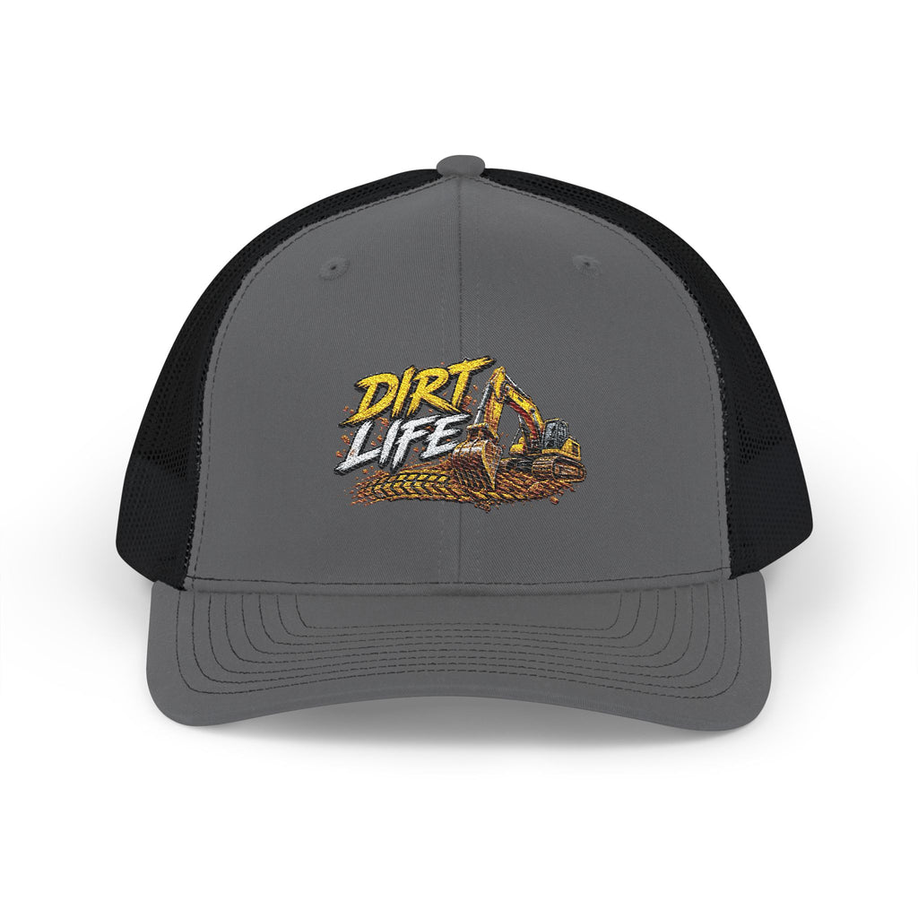 Dirt Life Trucker Cap – Excavator Construction Snapback