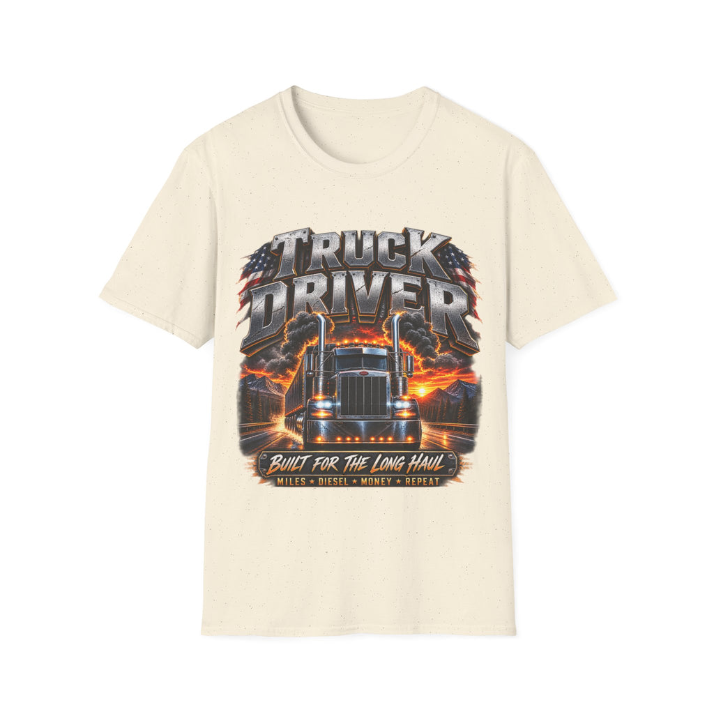 Truck Driver T‑Shirt — Born for the Long Haul Graphic Tee