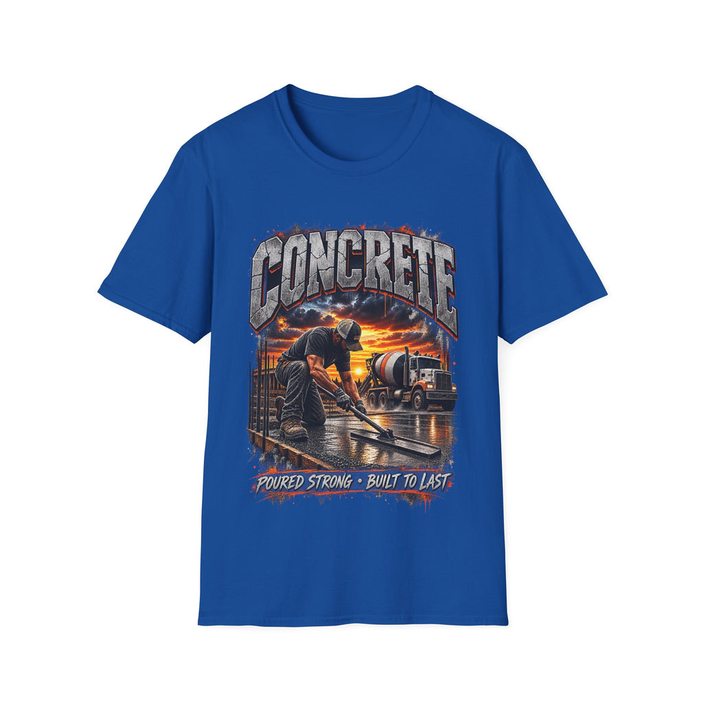 Concrete Crew T‑Shirt — Sunset Construction Graphic Tee